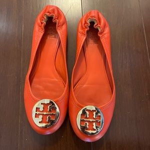 Tory Burch orange size 8 flats
